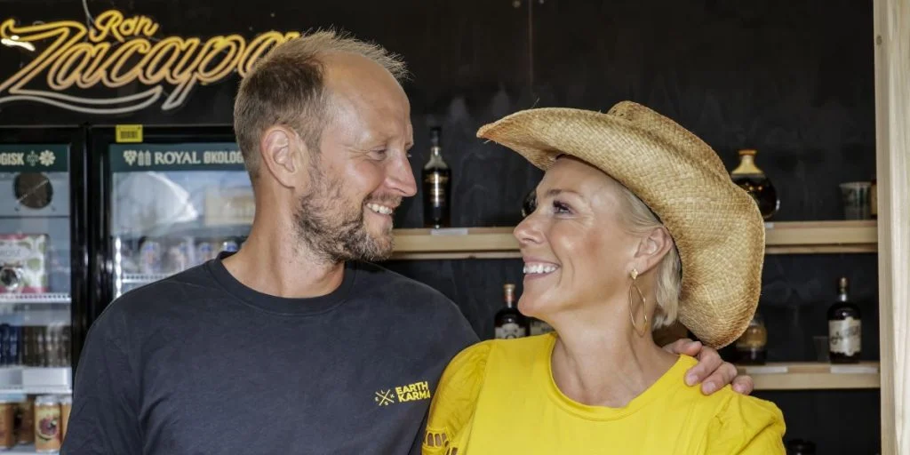 Lene Beier og hendes mand til smukfest