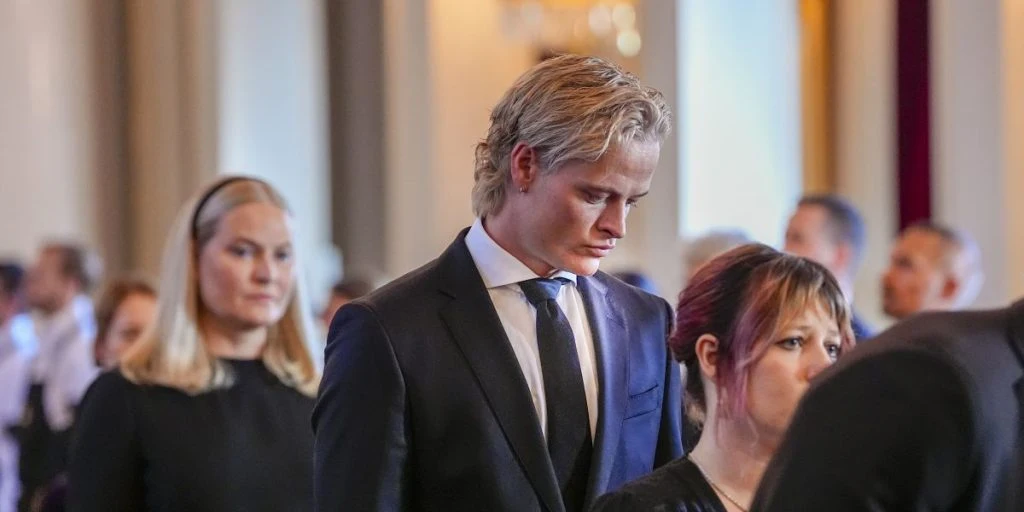Marius ved kong Haralds begravelse