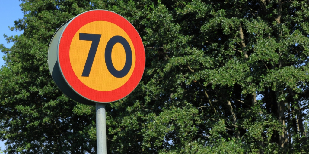 70 skylt sverige