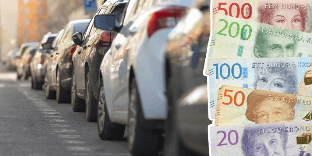 Parkerade bilar, Svenska pengar