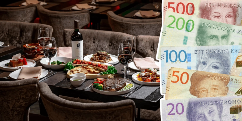 Restaurang, Svenska pengar