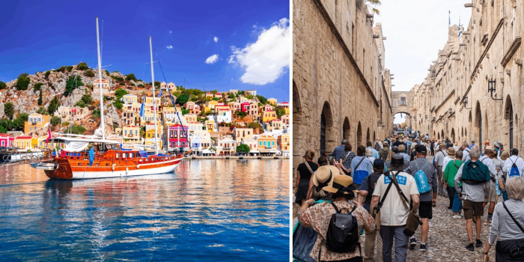Rhodos, Grekland, Turister