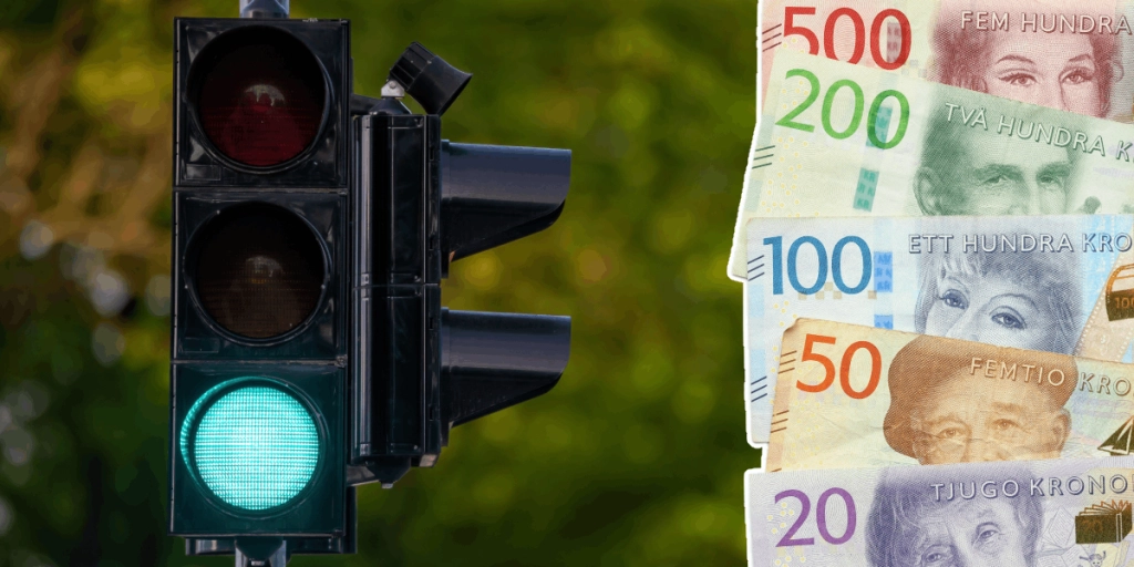 Trafikljus, Svenska pengar
