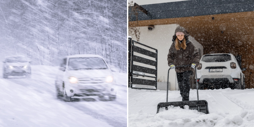 Vinter, Snö, Bilar, Skotta
