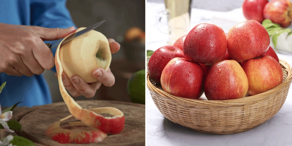 Äpple, Äpplen, Skalat äpple