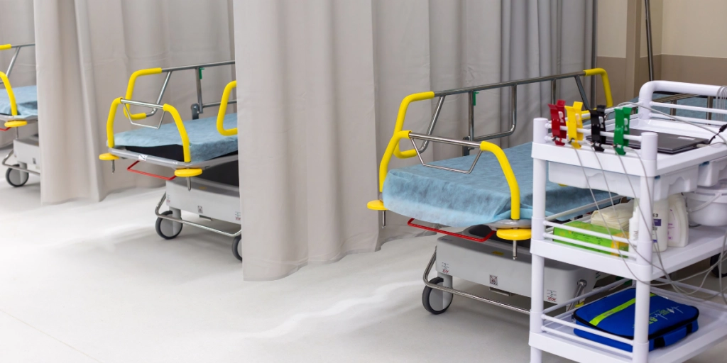 Hospital, beds, Moscow, Russia