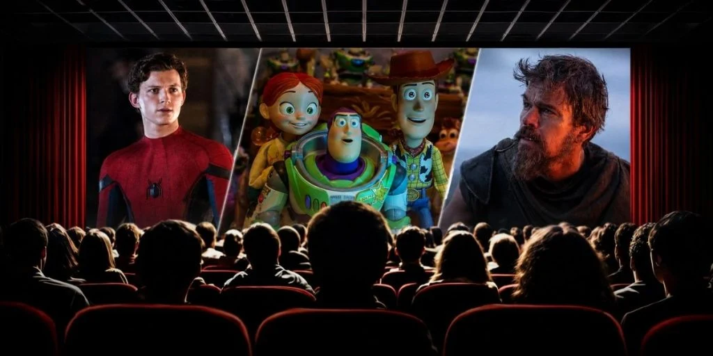 Movie theater cinema Tom Holland Spider-man Toy Story Woody Buzz Lightyear Jessie Matt Damon the oddyssey