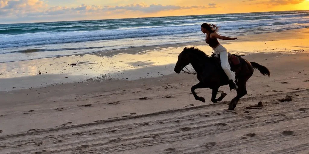 Ivanka Trump on a horse