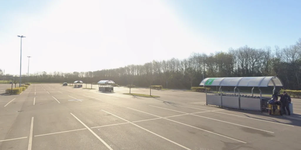 Randers parkeringsplads storcenter