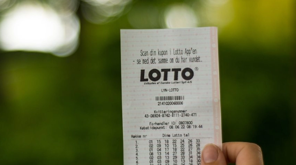 Lotto-kupon fra Danske Spil