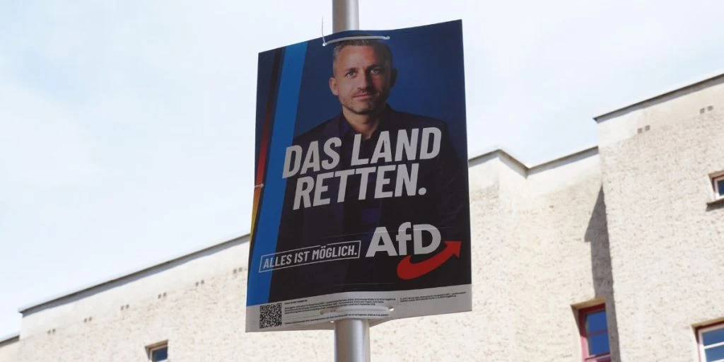 Ulrich Siegmund from AfD poster