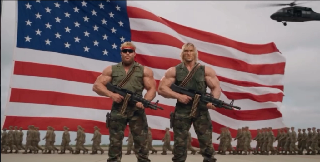 Jake and Logan Paul, America, AI video