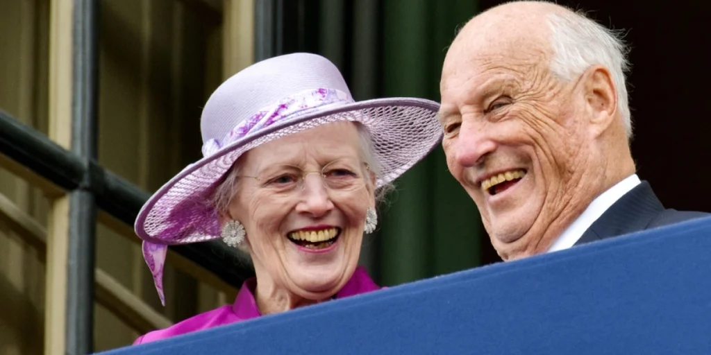 Kong Harald av Norge, King of Norway, Dronning Margrethe af Danmark, Queen of Denmark, royal, kongelig