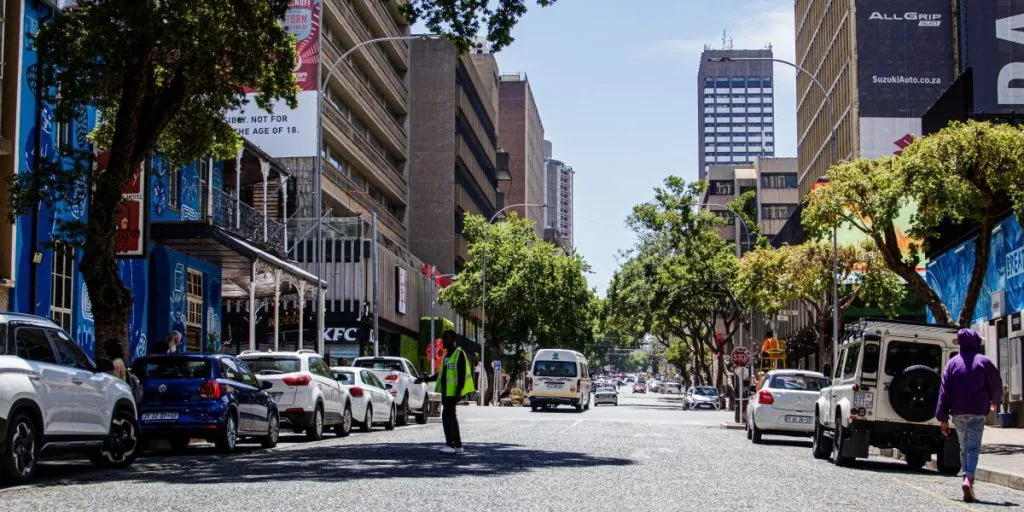 Politi, Johannesburg, Sydafrika
