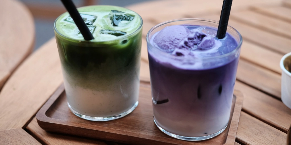 Ube latte
