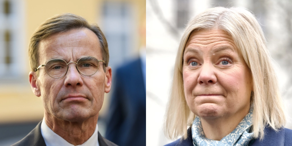 Ulf Kristersson och Magdalena Andersson