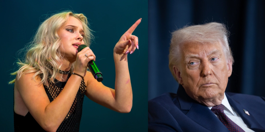 Zara Larsson och Donald Trump