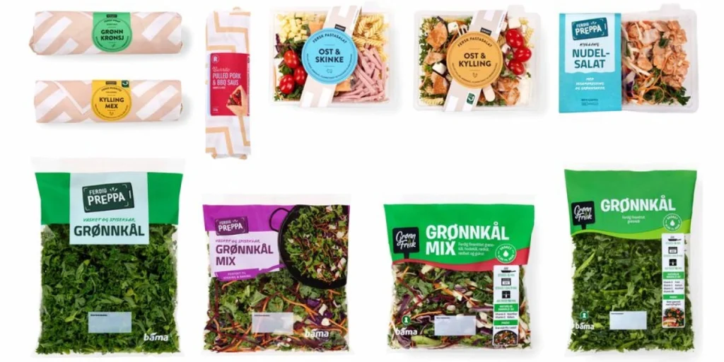 grønnkål og salater og wraps fra Bama tilbakekalles