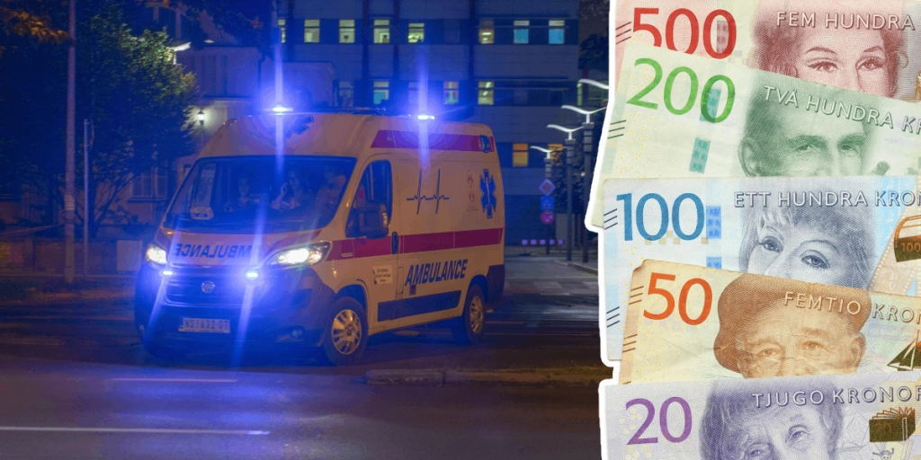 Ambulans, Svenska pengar