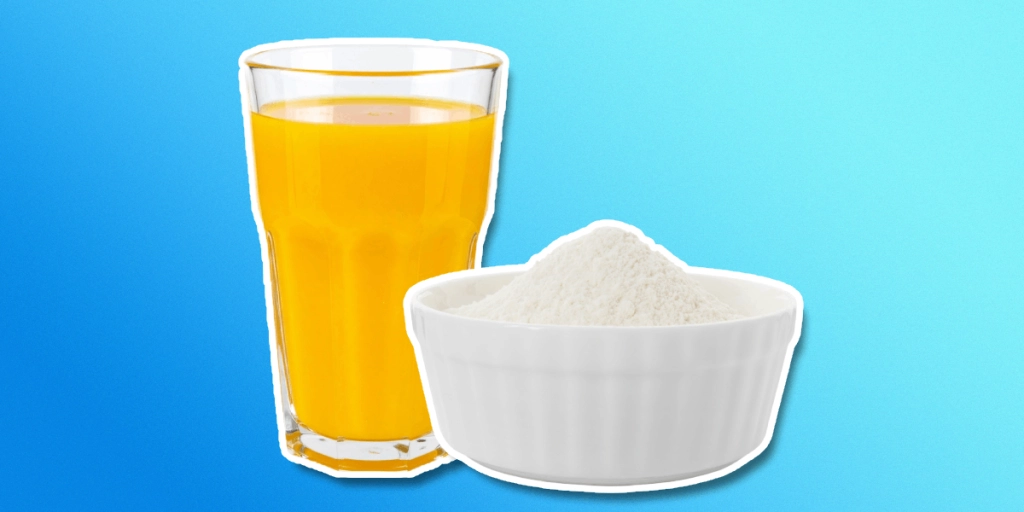 Apelsinjuice, Bakpulver