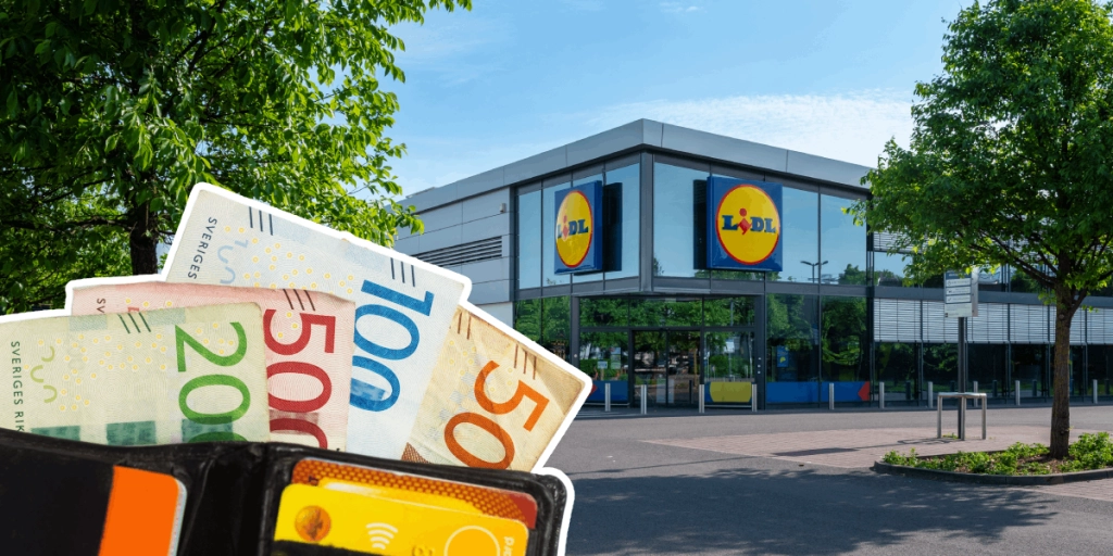 Lidl, Svenska pengar