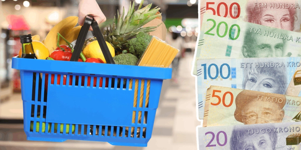Matkorg, Matbutik, Svenska pengar