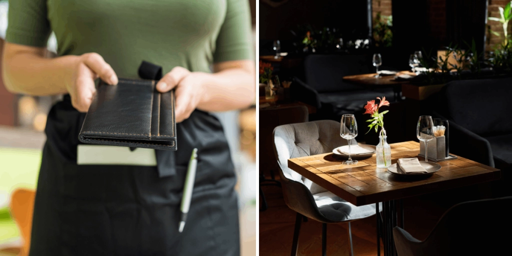 Restaurang, Notan, Betala