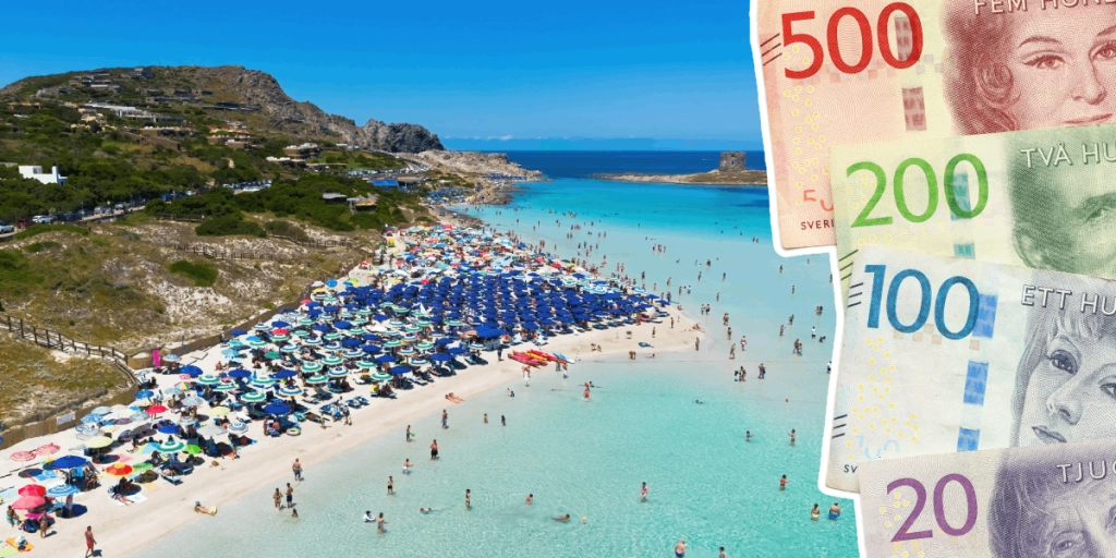 Strand, Svenska pengar