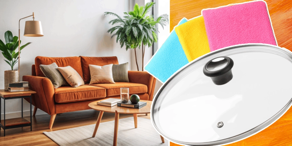 Fräscha upp din soffa i höst: Allt du behöver är en mikrofiberduk och ett grytlock