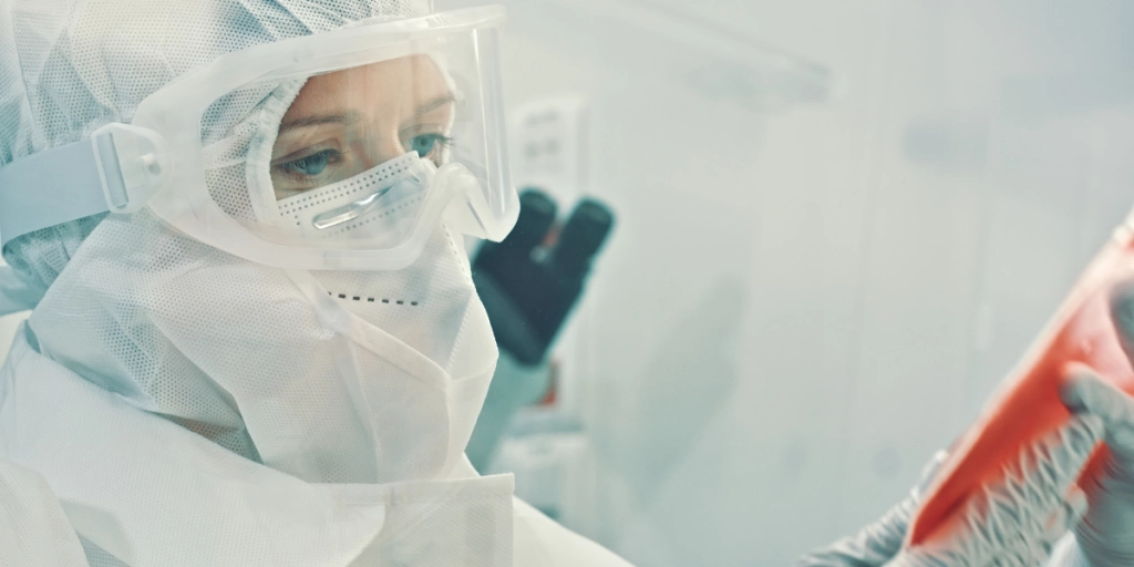 Lab worker