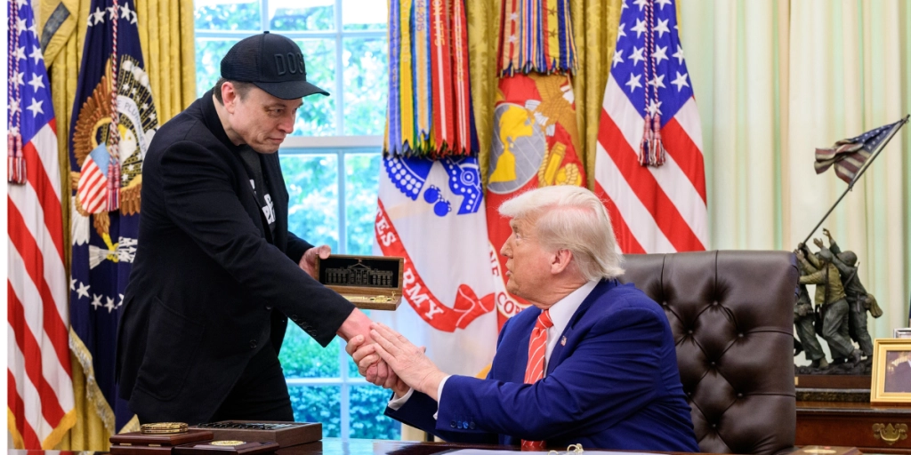 Donald Trump and Elon Musk, White House Office