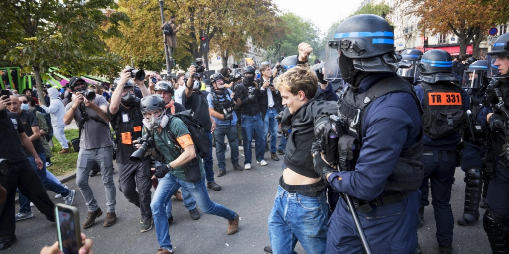 Demonstration/protest in France