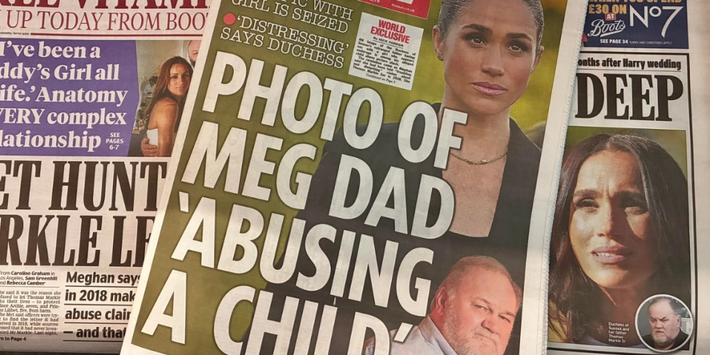 Meghan and Thomas Markle