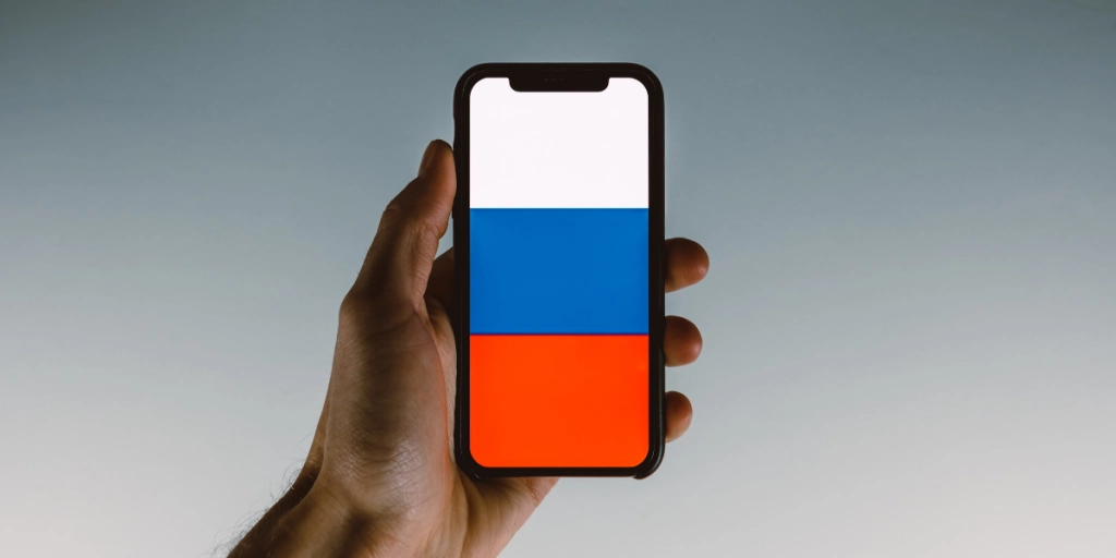 Phone, Russia, flag