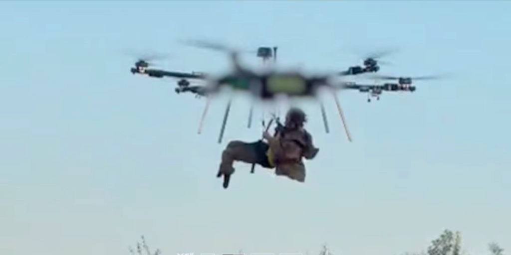 Ukraine's 92nd Separate Assault Brigade, drone, airlift