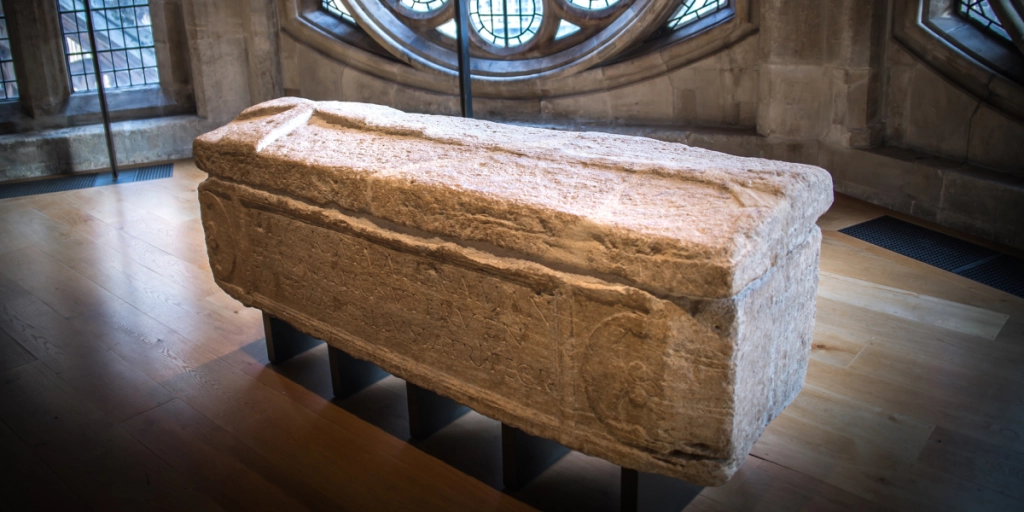 Westminster Abbey, roman, coffin