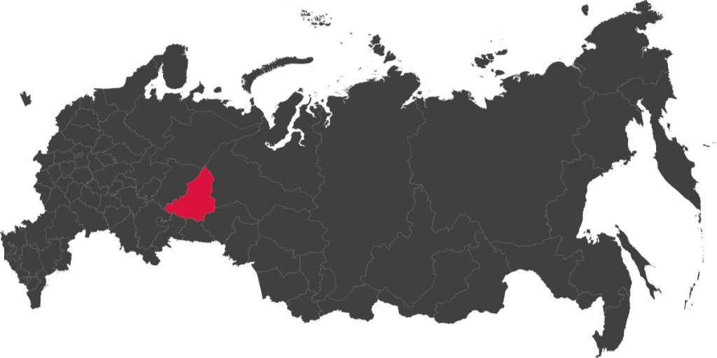 Russia, map, Yekaterinburg, Sverdlovsk Oblast