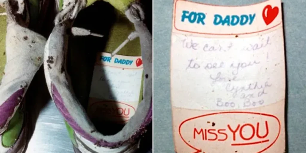 Sko, shoe, note for daddy, missing dead man
