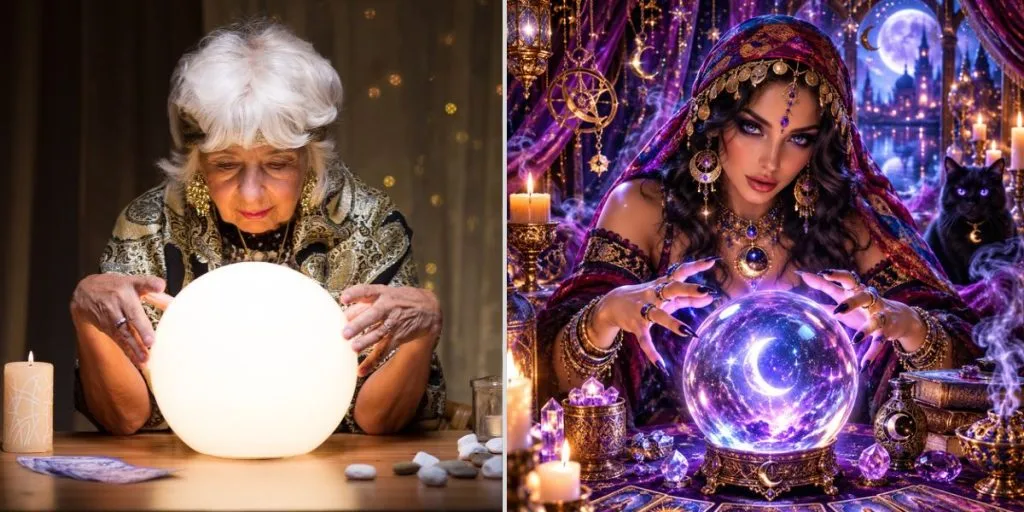 Fortune tellers real vs AI