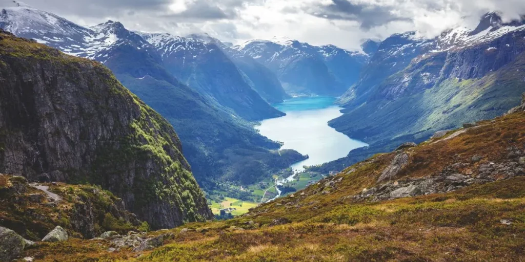 Norway , mountains, bjerge, dal, smukt