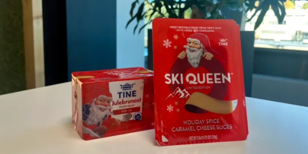 Tine brunost, julebrunost, ski queen, norwegian brown cheese
