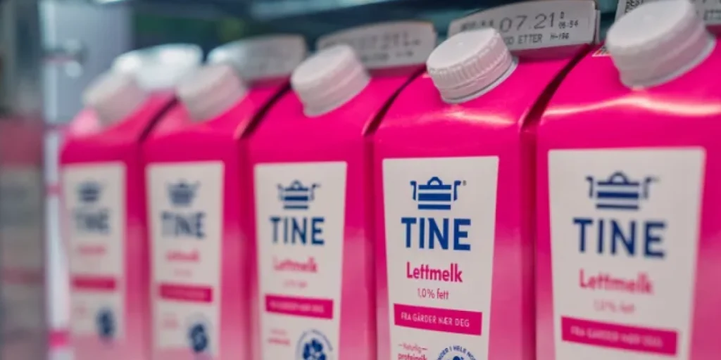 Tine lettmelk, norsk melk, mælk, milk