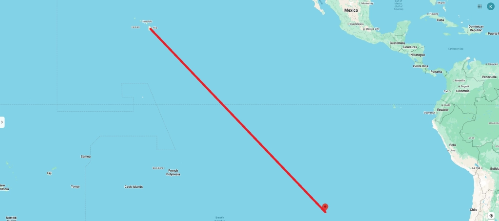 Easter Island to Hawaii
