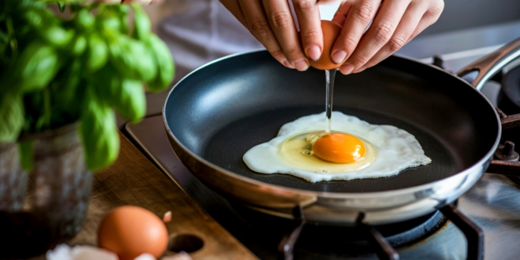 Ägg i en stekpanna