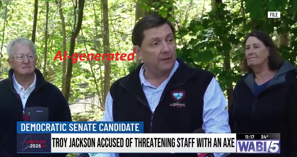 Troy Jackson in fake news