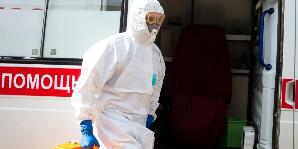 hazmat suit, karantæne, sygdom
