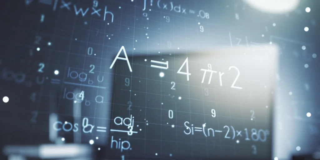 Creative,Scientific,Formula,Illustration,Science, matematik, AI, KI, kunstig intelligens, artificial intelligence, mathematics