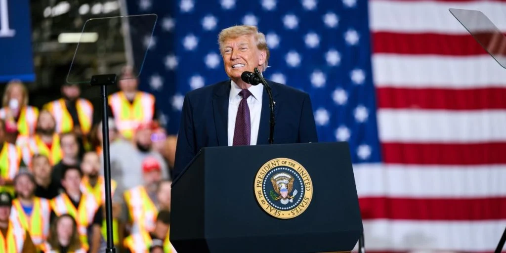 Donald trump smile rally unsure