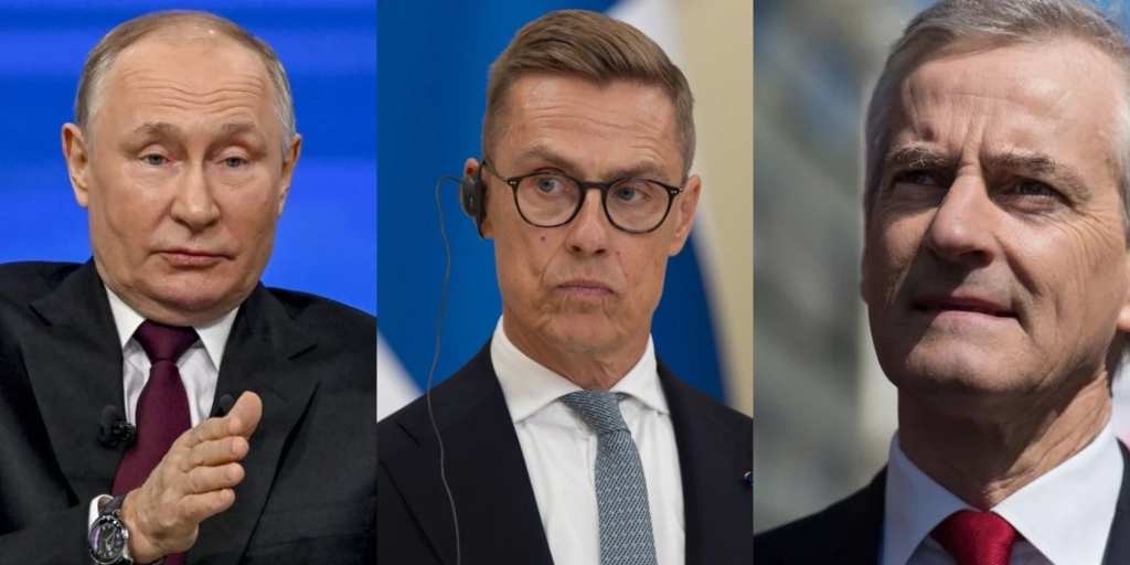 Vladimir Putin Alexander Stubb Jonas Gahr Støre